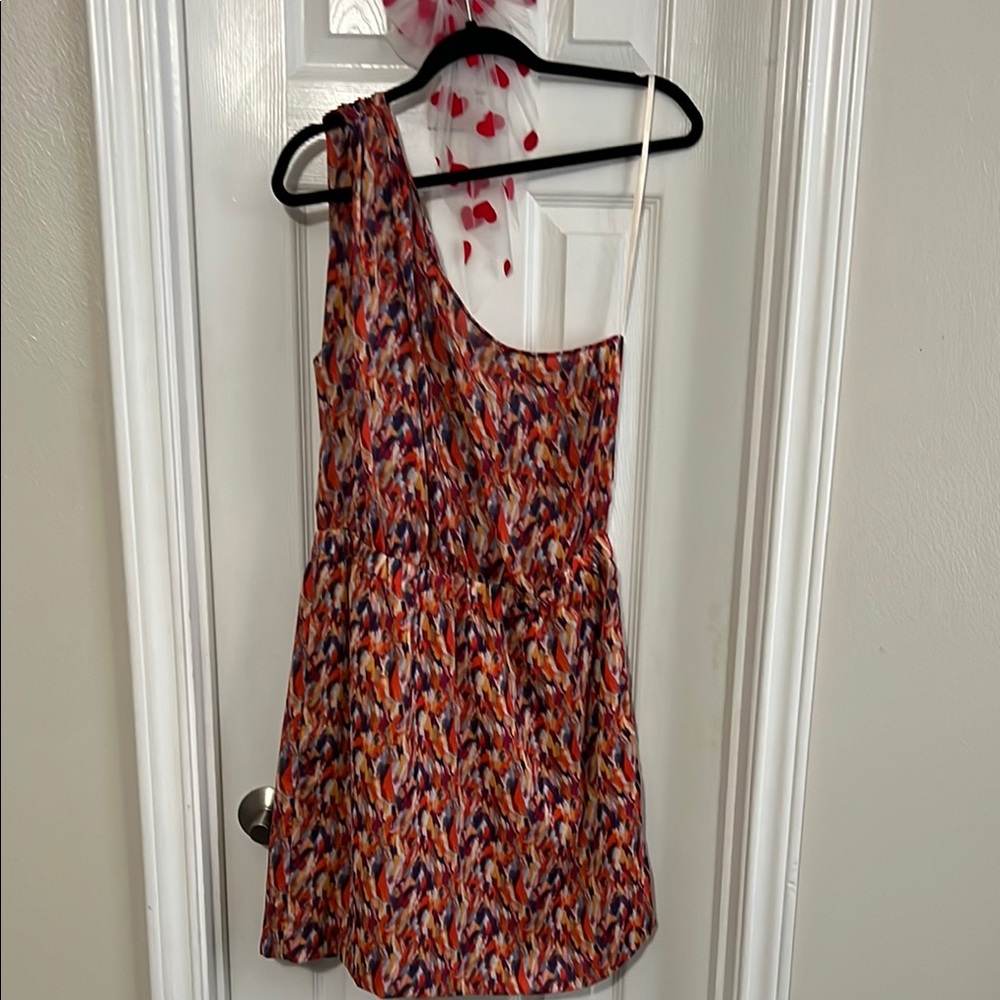 BCBGeneration Multicolor One-Shoulder Dress